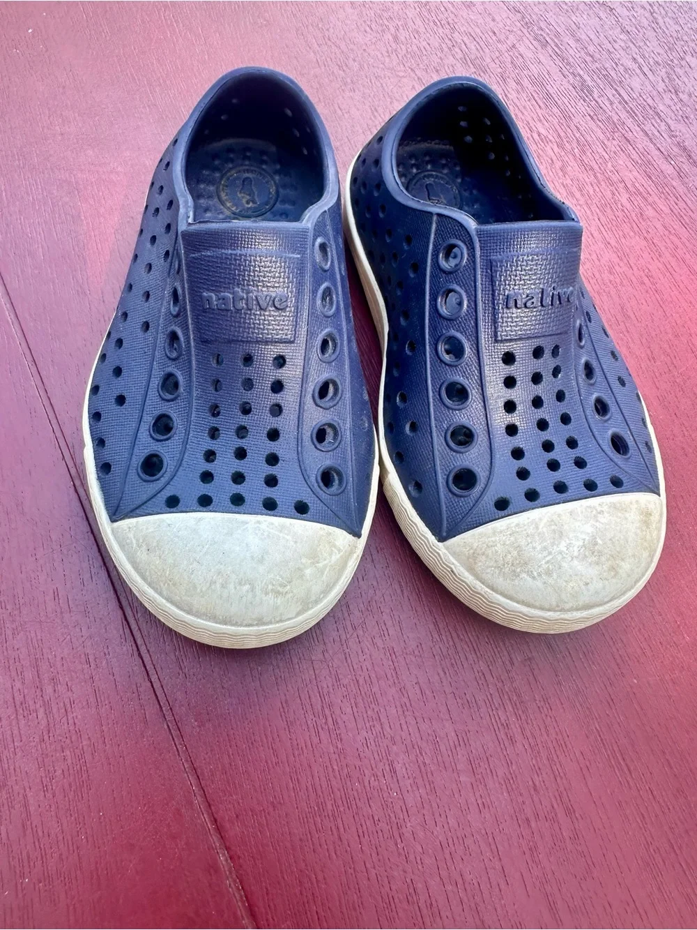 Native Jefferson Navy Slip-On Toddler Shoes